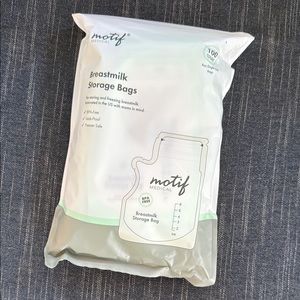 NEW 100 count 8 oz. Motif Medical Breastmilk Storage Bags freezer safe BPA FREE